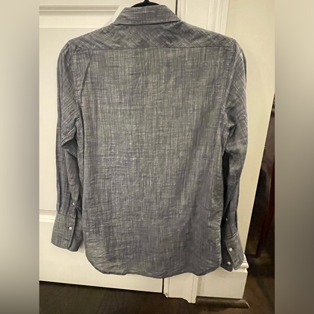 Nili Lotan dark blue chambray button down - Picture 5 of 5
